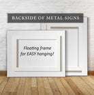 Outdoor exterior metal sign handmade by ToeFishArt. Original, custom, personalized wall decor signs. Canvas, Wood or Metal. Rustic modern farmhouse, cottagecore, vintage, retro, industrial, Americana, primitive, country, coastal, minimalist.