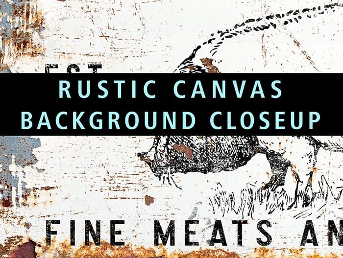 Butcher Shop Co. Sign handmade by ToeFishArt. Original, custom, personalized wall decor signs. Canvas, Wood or Metal. Rustic modern farmhouse, cottagecore, vintage, retro, industrial, Americana, primitive, country, coastal, minimalist.