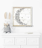 I Love You To The Moon and Back More Than All the Stars Sign handmade by ToeFishArt. Original, custom, personalized wall decor signs. Canvas, Wood or Metal. Rustic modern farmhouse, cottagecore, vintage, retro, industrial, Americana, primitive, country, coastal, minimalist.