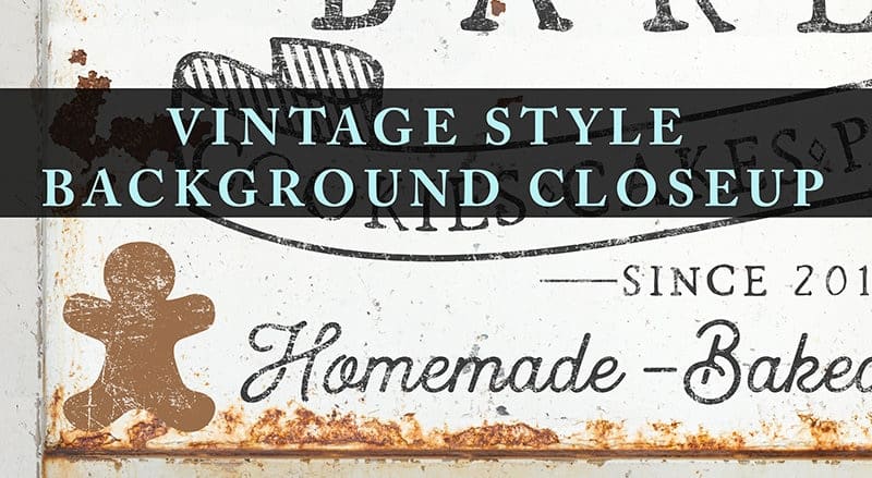 Old Fashioned Gingerbread Bakery Sign handmade by ToeFishArt. Original, custom, personalized wall decor signs. Canvas, Wood or Metal. Rustic modern farmhouse, cottagecore, vintage, retro, industrial, Americana, primitive, country, coastal, minimalist.