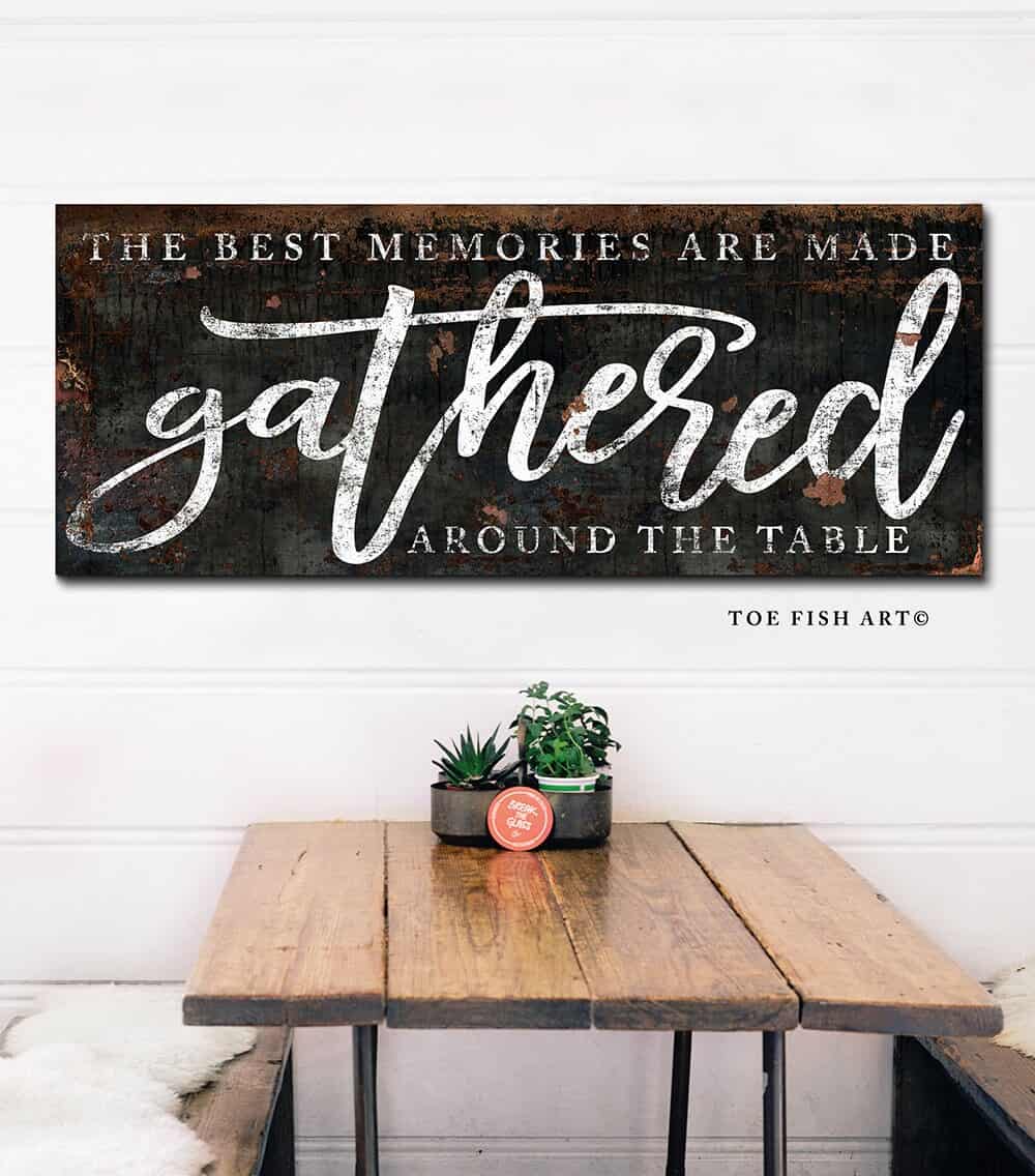 Vintage-inspired farmhouse style sign. — Toe Fish Art creates quality, artisan-made wall décor with authentic, American sourced materials. Proudly Made in the USA for decades, each sign is expertly constructed with genuine craftsmanship, heritage quality, and rustic charm. Our premium, handcrafted pieces are built to last with durable materials. Custom, personalized, timeless designs for indoor and outdoor spaces. Discover American made wall art at toefishart.com — crafted to inspire, made to endure.