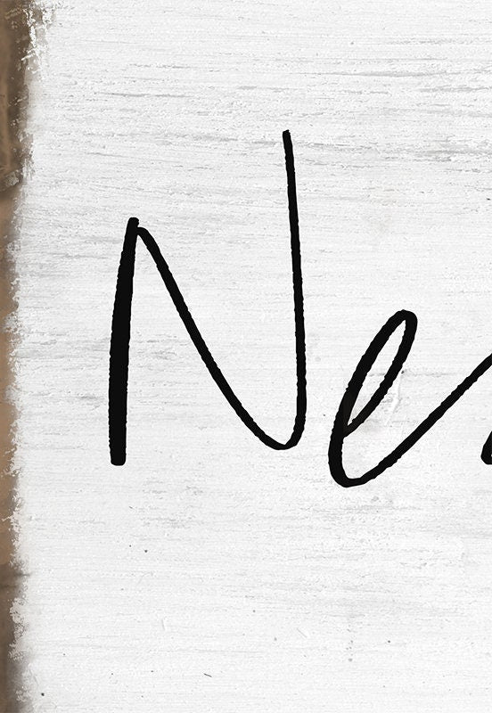 There's No Place Like Home - Italian Sign - Nessun posto e bello come casa mia handmade by ToeFishArt. Original, custom, personalized wall decor signs. Canvas, Wood or Metal. Rustic modern farmhouse, cottagecore, vintage, retro, industrial, Americana, primitive, country, coastal, minimalist.