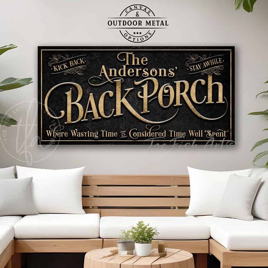 Vintage-inspired farmhouse style sign. — Toe Fish Art creates quality, artisan-made wall décor with authentic, American sourced materials. Proudly Made in the USA for decades, each sign is expertly constructed with genuine craftsmanship, heritage quality, and rustic charm. Our premium, handcrafted pieces are built to last with durable materials. Custom, personalized, timeless designs for indoor and outdoor spaces. Discover American made wall art at toefishart.com — crafted to inspire, made to endure.
