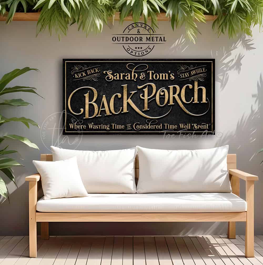 Vintage-inspired farmhouse style sign. — Toe Fish Art creates quality, artisan-made wall décor with authentic, American sourced materials. Proudly Made in the USA for decades, each sign is expertly constructed with genuine craftsmanship, heritage quality, and rustic charm. Our premium, handcrafted pieces are built to last with durable materials. Custom, personalized, timeless designs for indoor and outdoor spaces. Discover American made wall art at toefishart.com — crafted to inspire, made to endure.