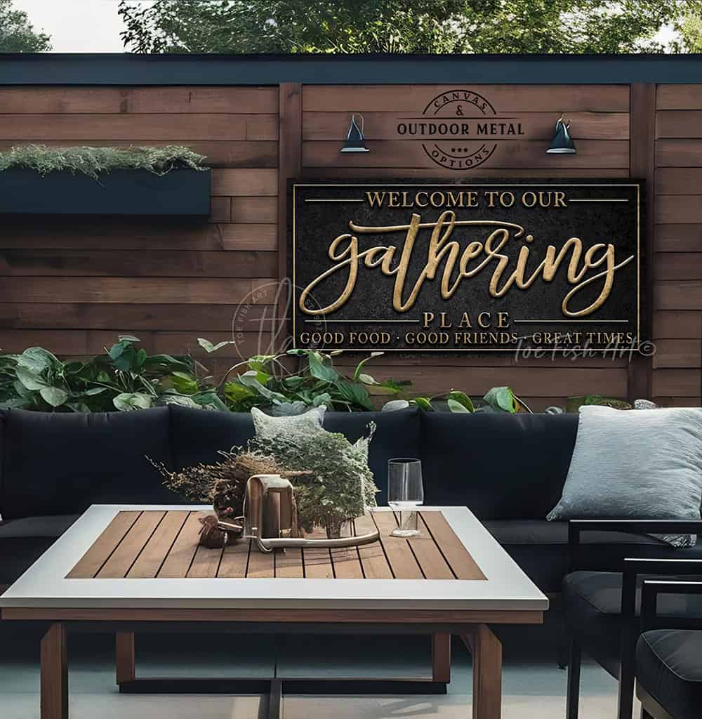 Vintage-inspired farmhouse style sign. — Toe Fish Art creates quality, artisan-made wall décor with authentic, American sourced materials. Proudly Made in the USA for decades, each sign is expertly constructed with genuine craftsmanship, heritage quality, and rustic charm. Our premium, handcrafted pieces are built to last with durable materials. Custom, personalized, timeless designs for indoor and outdoor spaces. Discover American made wall art at toefishart.com — crafted to inspire, made to endure.