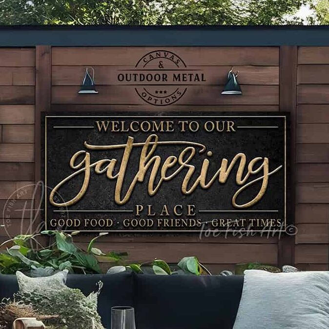 Vintage-inspired farmhouse style sign. — Toe Fish Art creates quality, artisan-made wall décor with authentic, American sourced materials. Proudly Made in the USA for decades, each sign is expertly constructed with genuine craftsmanship, heritage quality, and rustic charm. Our premium, handcrafted pieces are built to last with durable materials. Custom, personalized, timeless designs for indoor and outdoor spaces. Discover American made wall art at toefishart.com — crafted to inspire, made to endure.