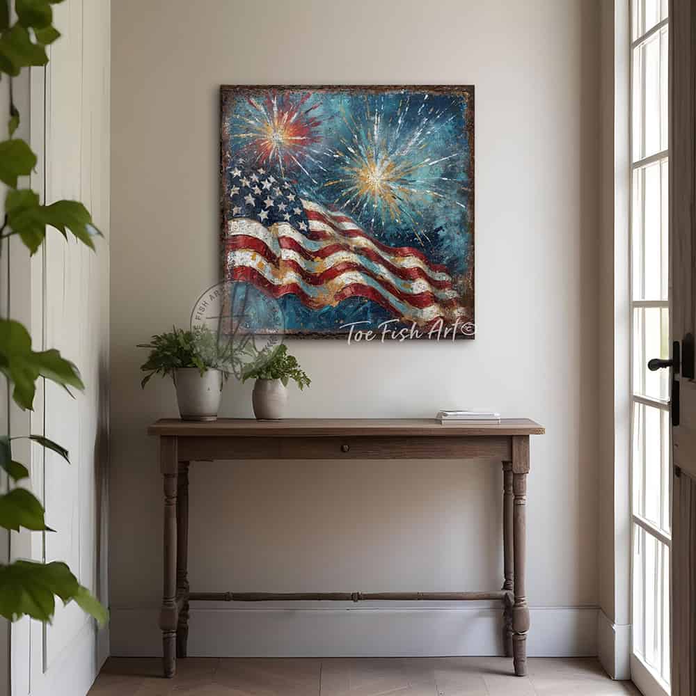 Vintage-inspired farmhouse style sign. — Toe Fish Art creates quality, artisan-made wall décor with authentic, American sourced materials. Proudly Made in the USA for decades, each sign is expertly constructed with genuine craftsmanship, heritage quality, and rustic charm. Our premium, handcrafted pieces are built to last with durable materials. Custom, personalized, timeless designs for indoor and outdoor spaces. Discover American made wall art at toefishart.com — crafted to inspire, made to endure.