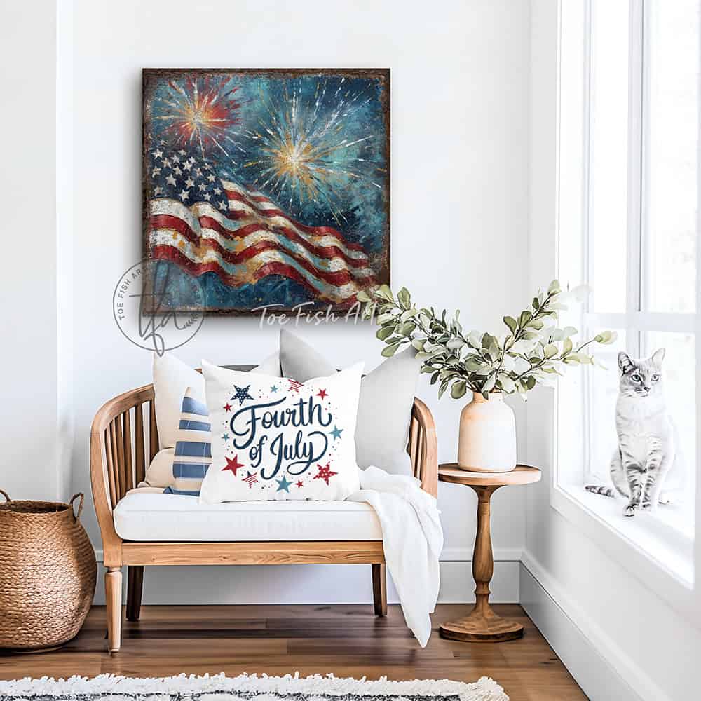 Vintage-inspired farmhouse style sign. — Toe Fish Art creates quality, artisan-made wall décor with authentic, American sourced materials. Proudly Made in the USA for decades, each sign is expertly constructed with genuine craftsmanship, heritage quality, and rustic charm. Our premium, handcrafted pieces are built to last with durable materials. Custom, personalized, timeless designs for indoor and outdoor spaces. Discover American made wall art at toefishart.com — crafted to inspire, made to endure.