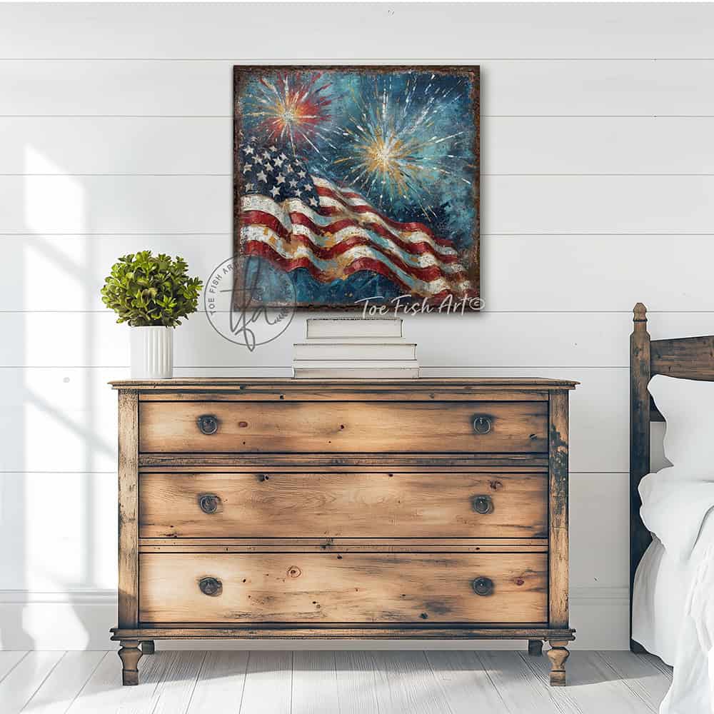 Vintage-inspired farmhouse style sign. — Toe Fish Art creates quality, artisan-made wall décor with authentic, American sourced materials. Proudly Made in the USA for decades, each sign is expertly constructed with genuine craftsmanship, heritage quality, and rustic charm. Our premium, handcrafted pieces are built to last with durable materials. Custom, personalized, timeless designs for indoor and outdoor spaces. Discover American made wall art at toefishart.com — crafted to inspire, made to endure.