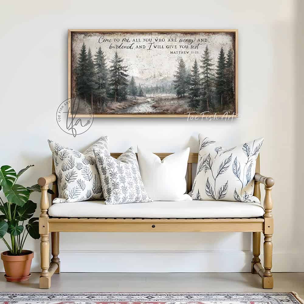 Vintage-inspired farmhouse style sign. — Toe Fish Art creates quality, artisan-made wall décor with authentic, American sourced materials. Proudly Made in the USA for decades, each sign is expertly constructed with genuine craftsmanship, heritage quality, and rustic charm. Our premium, handcrafted pieces are built to last with durable materials. Custom, personalized, timeless designs for indoor and outdoor spaces. Discover American made wall art at toefishart.com — crafted to inspire, made to endure.