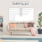 ToeFishArt 60x30 Sizing Guide. Original, custom, personalized wall decor signs. Canvas, Wood or Metal. Rustic modern farmhouse, cottagecore, vintage, retro, industrial, Americana, primitive, country, coastal, minimalist.