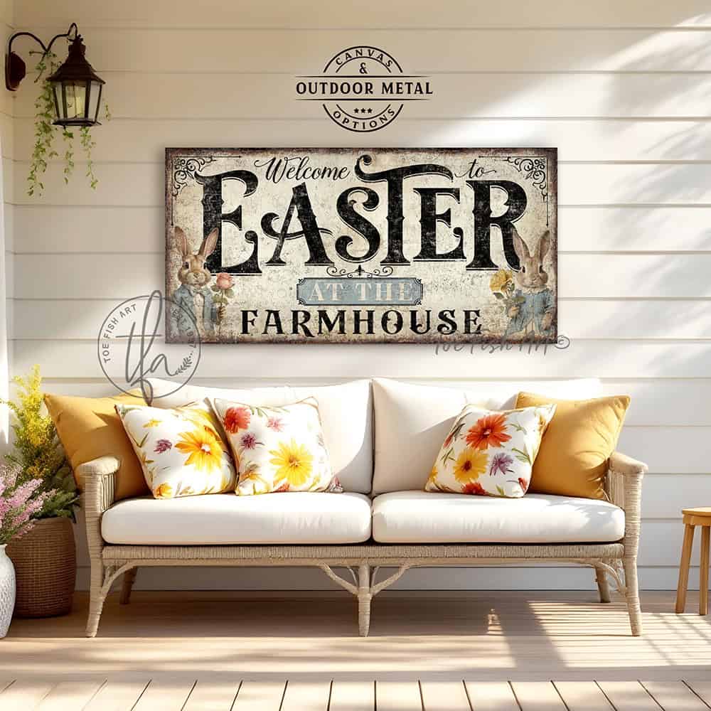 Vintage-inspired farmhouse style sign. — Toe Fish Art creates quality, artisan-made wall décor with authentic, American sourced materials. Proudly Made in the USA for decades, each sign is expertly constructed with genuine craftsmanship, heritage quality, and rustic charm. Our premium, handcrafted pieces are built to last with durable materials. Custom, personalized, timeless designs for indoor and outdoor spaces. Discover American made wall art at toefishart.com — crafted to inspire, made to endure.