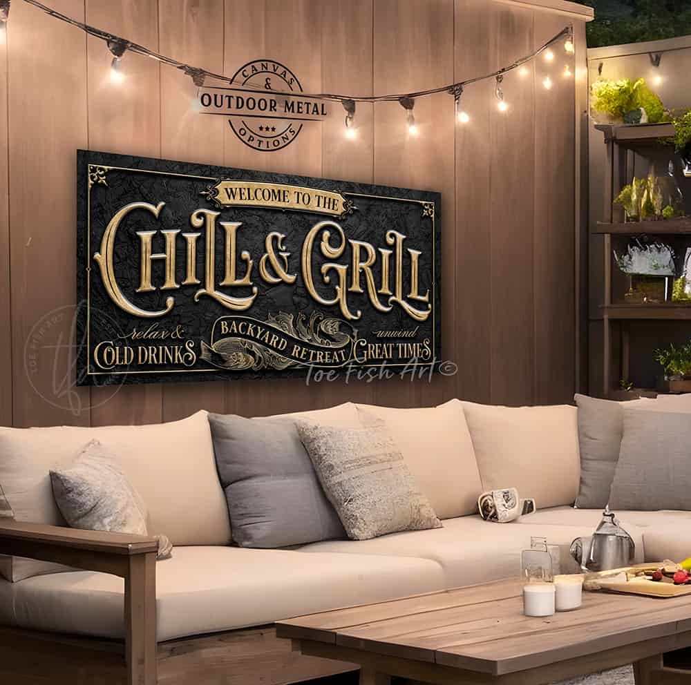 Vintage-inspired farmhouse style sign. — Toe Fish Art creates quality, artisan-made wall décor with authentic, American sourced materials. Proudly Made in the USA for decades, each sign is expertly constructed with genuine craftsmanship, heritage quality, and rustic charm. Our premium, handcrafted pieces are built to last with durable materials. Custom, personalized, timeless designs for indoor and outdoor spaces. Discover American made wall art at toefishart.com — crafted to inspire, made to endure.