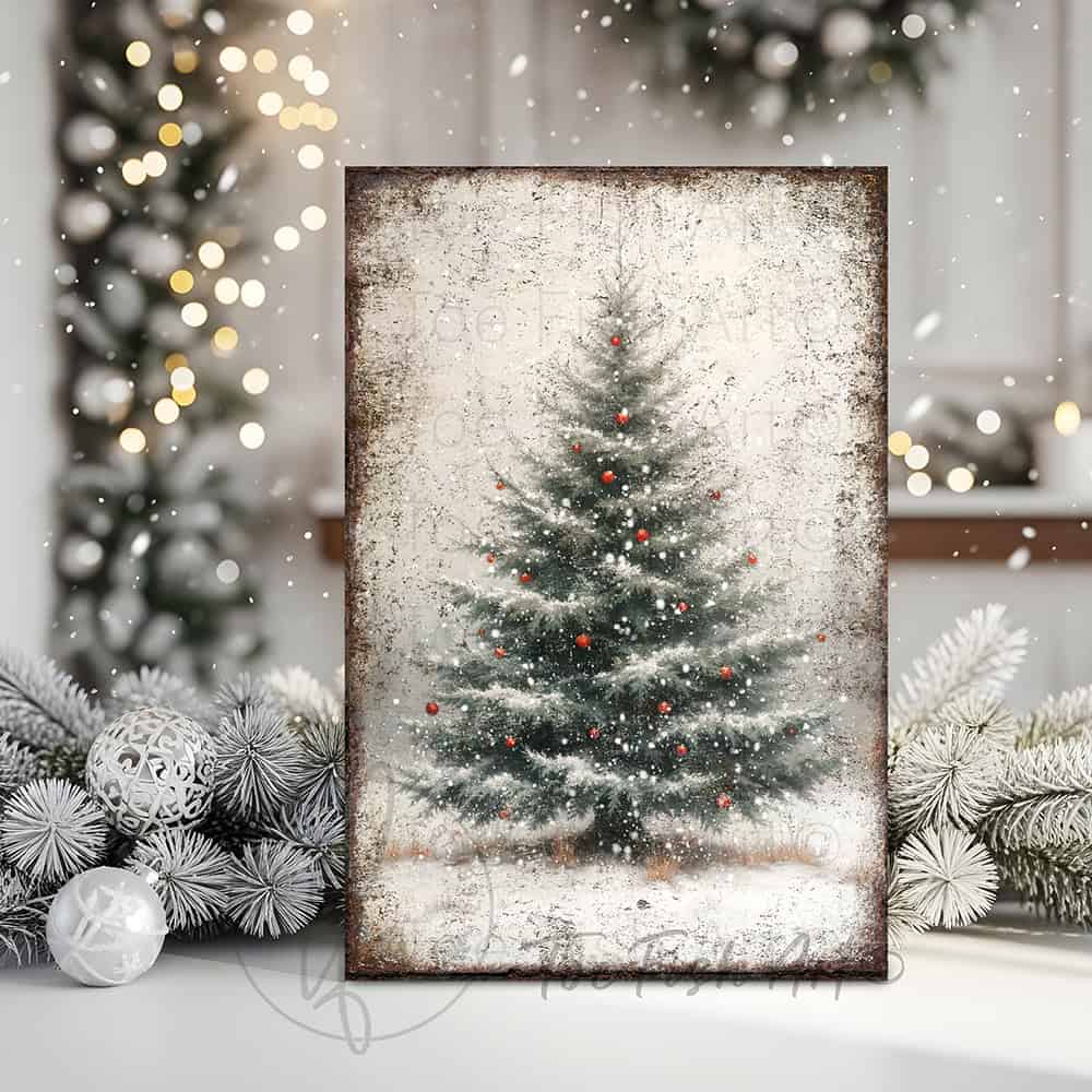 Toe Fish Art Celebrate the holiday season with this Rustic Farmhouse Christmas Wall Art, featuring a vintage pine tree design that adds timeless charm to your decor. Crafted with attention to detail, this piece is available as a durable canvas or sleek metal print, perfect for enhancing any space with warmth and festive spirit. Ideal for gifting or personal use, it complements farmhouse aesthetics while offering a classic holiday touch that lasts year after year.