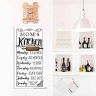 Welcome To My Kitchen Sign handmade by ToeFishArt. Original, custom, personalized wall decor signs. Canvas, Wood or Metal. Rustic modern farmhouse, cottagecore, vintage, retro, industrial, Americana, primitive, country, coastal, minimalist.