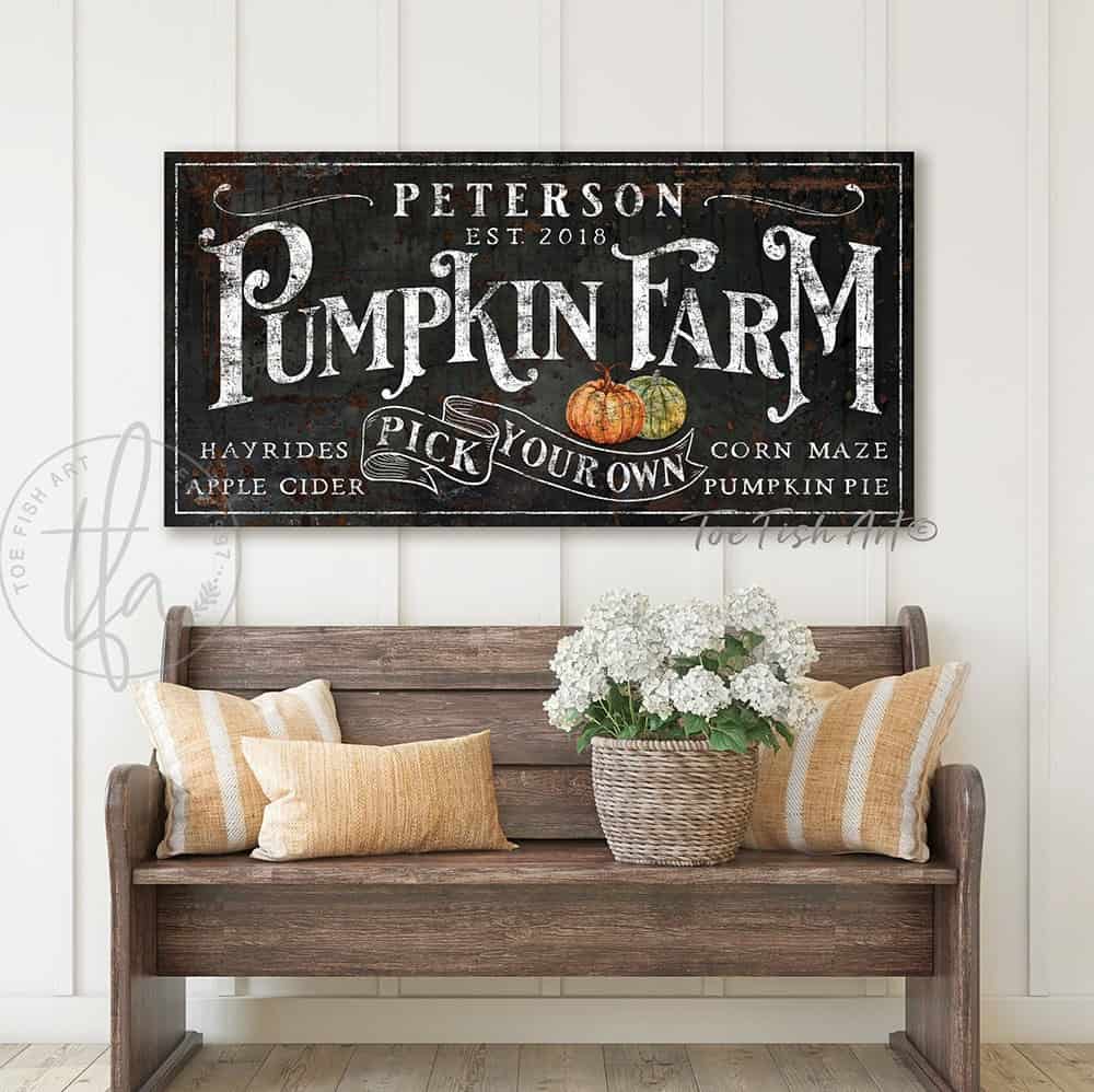 handmade by ToeFishArt. Original, custom, personalized wall decor signs. Canvas, Wood or Metal. Rustic modern farmhouse, cottagecore, vintage, retro, industrial, Americana, primitive, country, coastal, minimalist.