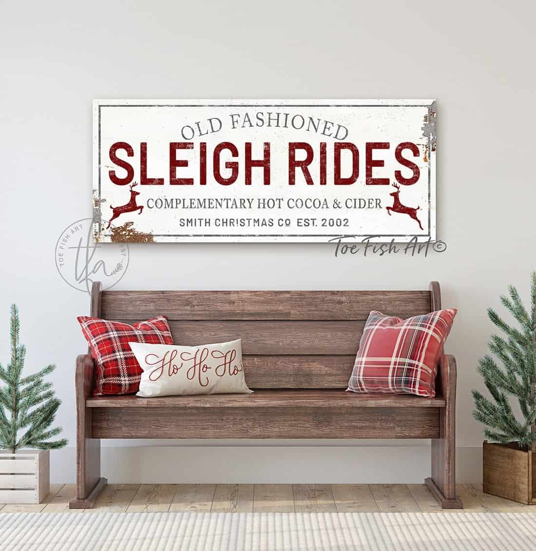 handmade by ToeFishArt. Original, custom, personalized wall decor signs. Canvas, Wood or Metal. Rustic modern farmhouse, cottagecore, vintage, retro, industrial, Americana, primitive, country, coastal, minimalist.