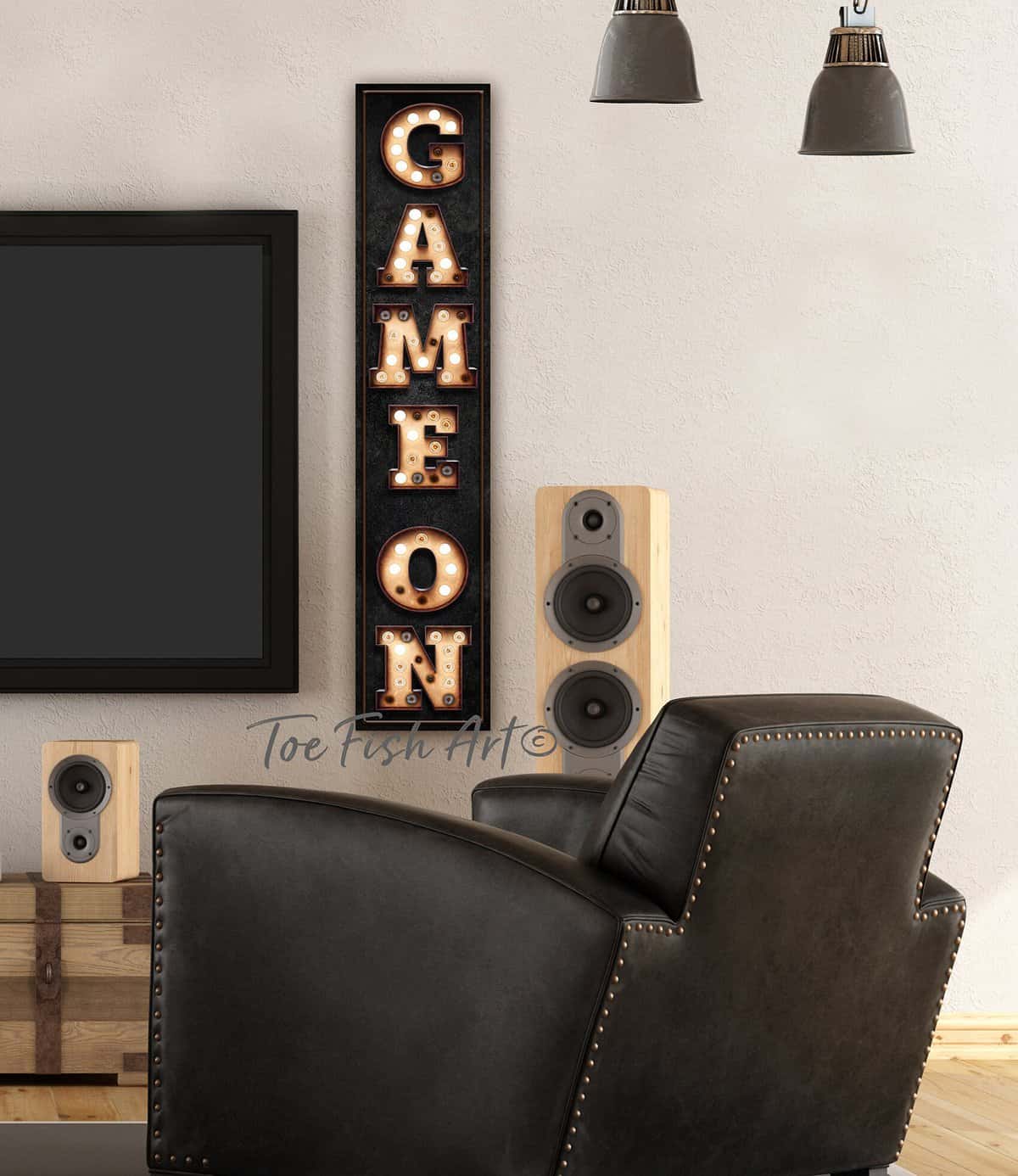 handmade by ToeFishArt. Original, custom, personalized wall decor signs. Canvas, Wood or Metal. Rustic modern farmhouse, cottagecore, vintage, retro, industrial, Americana, primitive, country, coastal, minimalist.