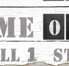 Baseball Scoreboard Sign handmade by ToeFishArt. Original, custom, personalized wall decor signs. Canvas, Wood or Metal. Rustic modern farmhouse, cottagecore, vintage, retro, industrial, Americana, primitive, country, coastal, minimalist.