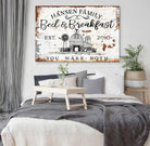 Bed & Breakfast You Make Both Sign handmade by ToeFishArt. Original, custom, personalized wall decor signs. Canvas, Wood or Metal. Rustic modern farmhouse, cottagecore, vintage, retro, industrial, Americana, primitive, country, coastal, minimalist.