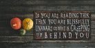 If You Are Reading This Sign handmade by ToeFishArt. Original, custom, personalized wall decor signs. Canvas, Wood or Metal. Rustic modern farmhouse, cottagecore, vintage, retro, industrial, Americana, primitive, country, coastal, minimalist.