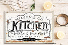 Kitchen Meals & Memories Sign handmade by ToeFishArt. Original, custom, personalized wall decor signs. Canvas, Wood or Metal. Rustic modern farmhouse, cottagecore, vintage, retro, industrial, Americana, primitive, country, coastal, minimalist.