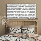 Love Isn't Perfect Sign handmade by ToeFishArt. Original, custom, personalized wall decor signs. Canvas, Wood or Metal. Rustic modern farmhouse, cottagecore, vintage, retro, industrial, Americana, primitive, country, coastal, minimalist.