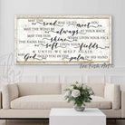 May the Road Rise Up to Meet You Sign handmade by ToeFishArt. Original, custom, personalized wall decor signs. Canvas, Wood or Metal. Rustic modern farmhouse, cottagecore, vintage, retro, industrial, Americana, primitive, country, coastal, minimalist.