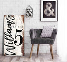 Party Of Sign handmade by ToeFishArt. Original, custom, personalized wall decor signs. Canvas, Wood or Metal. Rustic modern farmhouse, cottagecore, vintage, retro, industrial, Americana, primitive, country, coastal, minimalist.