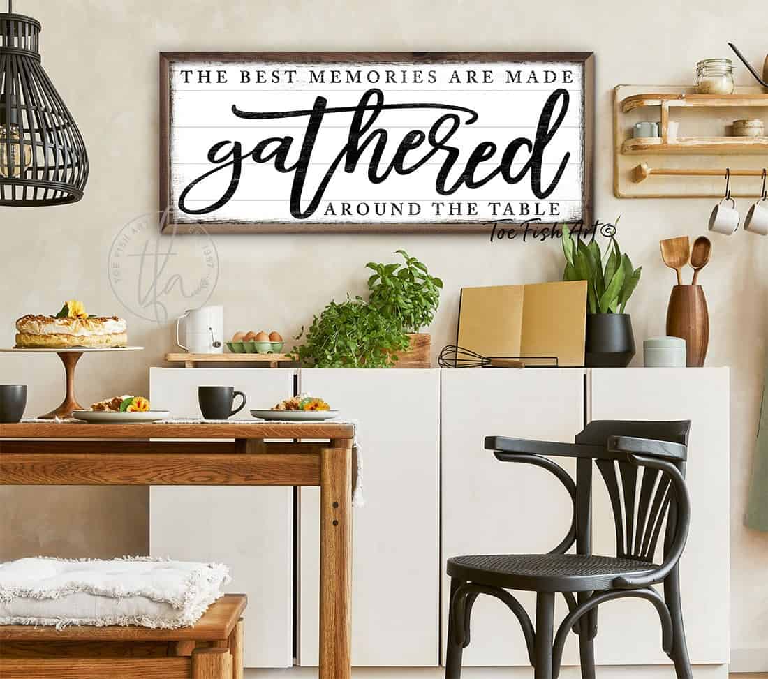 Vintage-inspired farmhouse style sign. — Toe Fish Art creates quality, artisan-made wall décor with authentic, American sourced materials. Proudly Made in the USA for decades, each sign is expertly constructed with genuine craftsmanship, heritage quality, and rustic charm. Our premium, handcrafted pieces are built to last with durable materials. Custom, personalized, timeless designs for indoor and outdoor spaces. Discover American made wall art at toefishart.com — crafted to inspire, made to endure.