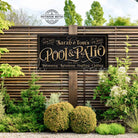 Create an outdoor retreat or entertaining space with a perfect message and personalized family name on this custom Pool & Patio sign. Ideal for poolside, patios, decks, spas, and bar-grill areas, this durable sign adds character. Be surrounded by decor you LOVE! Choose between premium framed canvas or durable outdoor metal. Toe Fish Art makes artisan wall art with American materials. Proudly Made in the USA, each piece is expertly constructed with genuine craftsmanship, heritage quality, and rustic charm.
