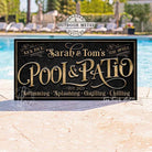 Create an outdoor retreat or entertaining space with a perfect message and personalized family name on this custom Pool & Patio sign. Ideal for poolside, patios, decks, spas, and bar-grill areas, this durable sign adds character. Be surrounded by decor you LOVE! Choose between premium framed canvas or durable outdoor metal. Toe Fish Art makes artisan wall art with American materials. Proudly Made in the USA, each piece is expertly constructed with genuine craftsmanship, heritage quality, and rustic charm.