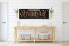 Apothecary Personalized Custom Sign wall art handmade by ToeFishArt. Original, custom, personalized wall decor signs. Canvas, Wood or Metal. Rustic modern farmhouse, cottagecore, vintage, retro, industrial, Americana, primitive, country, coastal, minimalist.