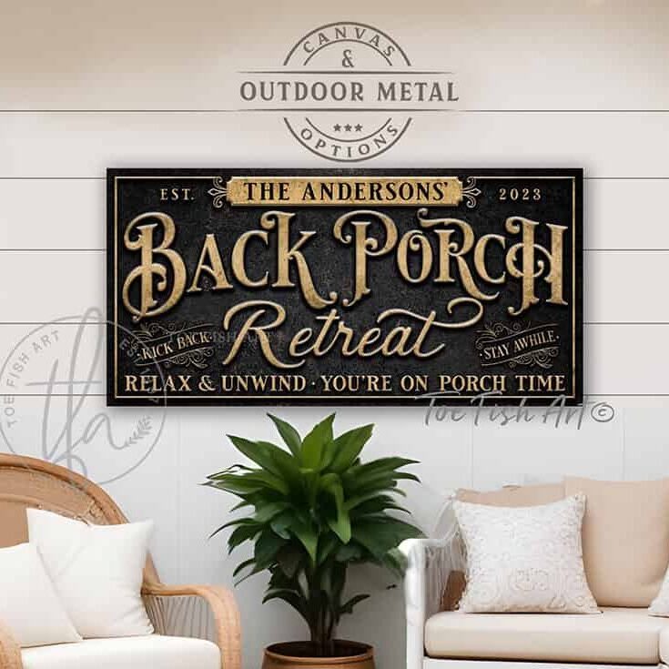 Vintage-inspired farmhouse style sign. — Toe Fish Art creates quality, artisan-made wall décor with authentic, American sourced materials. Proudly Made in the USA for decades, each sign is expertly constructed with genuine craftsmanship, heritage quality, and rustic charm. Our premium, handcrafted pieces are built to last with durable materials. Custom, personalized, timeless designs for indoor and outdoor spaces. Discover American made wall art at toefishart.com — crafted to inspire, made to endure.