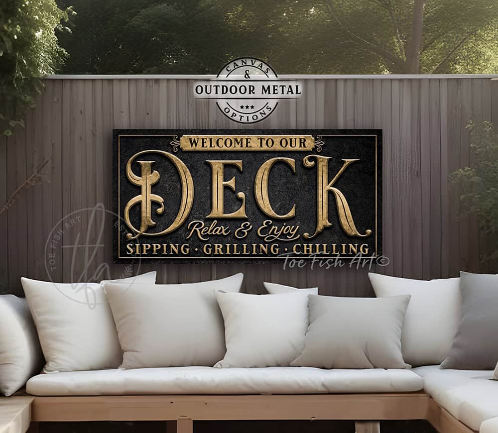 Vintage-inspired farmhouse style sign. — Toe Fish Art creates quality, artisan-made wall décor with authentic, American sourced materials. Proudly Made in the USA for decades, each sign is expertly constructed with genuine craftsmanship, heritage quality, and rustic charm. Our premium, handcrafted pieces are built to last with durable materials. Custom, personalized, timeless designs for indoor and outdoor spaces. Discover American made wall art at toefishart.com — crafted to inspire, made to endure.