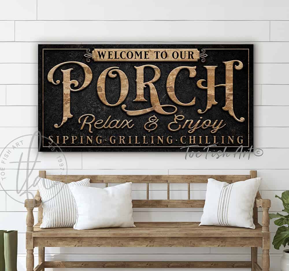 Vintage-inspired farmhouse style sign. — Toe Fish Art creates quality, artisan-made wall décor with authentic, American sourced materials. Proudly Made in the USA for decades, each sign is expertly constructed with genuine craftsmanship, heritage quality, and rustic charm. Our premium, handcrafted pieces are built to last with durable materials. Custom, personalized, timeless designs for indoor and outdoor spaces. Discover American made wall art at toefishart.com — crafted to inspire, made to endure.