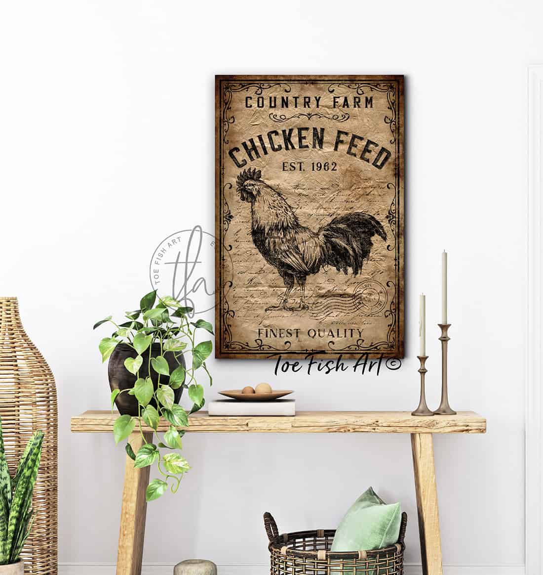 Vintage-inspired farmhouse style sign. — Toe Fish Art creates quality, artisan-made wall décor with authentic, American sourced materials. Proudly Made in the USA for decades, each sign is expertly constructed with genuine craftsmanship, heritage quality, and rustic charm. Our premium, handcrafted pieces are built to last with durable materials. Custom, personalized, timeless designs for indoor and outdoor spaces. Discover American made wall art at toefishart.com — crafted to inspire, made to endure.