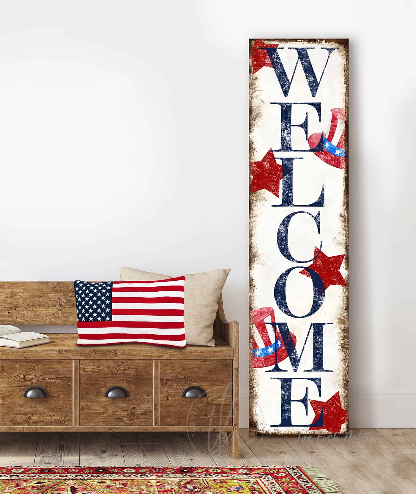 Vintage-inspired farmhouse style sign. — Toe Fish Art creates quality, artisan-made wall décor with authentic, American sourced materials. Proudly Made in the USA for decades, each sign is expertly constructed with genuine craftsmanship, heritage quality, and rustic charm. Our premium, handcrafted pieces are built to last with durable materials. Custom, personalized, timeless designs for indoor and outdoor spaces. Discover American made wall art at toefishart.com — crafted to inspire, made to endure.