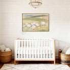 Create a nursery/kids' room they'll love waking up to. This enchanting Counting Sheep framed canvas wall art by Toe Fish Art captures the magic of bedtime stories with its charming cottagecore design. The soft, whimsical illustration creates a calming space, adding original character to your decor.
Toe Fish Art creates artisan-made wall décor using American sourced materials. Proudly Made in the USA, each sign is expertly constructed with genuine craftsmanship, heritage quality, and rustic charm.
