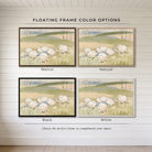 Create a nursery/kids' room they'll love waking up to. This enchanting Counting Sheep framed canvas wall art by Toe Fish Art captures the magic of bedtime stories with its charming cottagecore design. The soft, whimsical illustration creates a calming space, adding original character to your decor.
Toe Fish Art creates artisan-made wall décor using American sourced materials. Proudly Made in the USA, each sign is expertly constructed with genuine craftsmanship, heritage quality, and rustic charm.