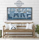 Vintage-inspired farmhouse style sign. — Toe Fish Art creates quality, artisan-made wall décor with authentic, American sourced materials. Proudly Made in the USA for decades, each sign is expertly constructed with genuine craftsmanship, heritage quality, and rustic charm. Our premium, handcrafted pieces are built to last with durable materials. Custom, personalized, timeless designs for indoor and outdoor spaces. Discover American made wall art at toefishart.com — crafted to inspire, made to endure.
