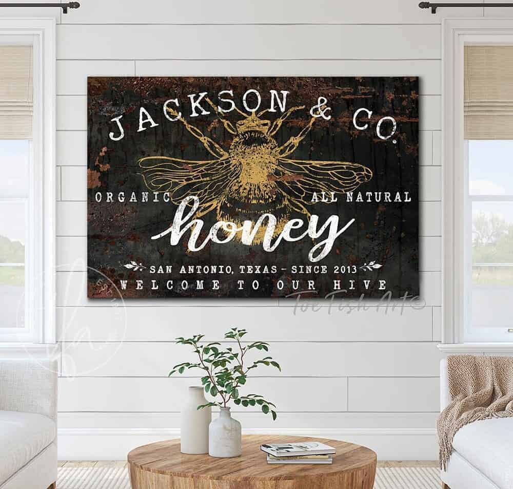 Vintage-inspired farmhouse style sign. — Toe Fish Art creates quality, artisan-made wall décor with authentic, American sourced materials. Proudly Made in the USA for decades, each sign is expertly constructed with genuine craftsmanship, heritage quality, and rustic charm. Our premium, handcrafted pieces are built to last with durable materials. Custom, personalized, timeless designs for indoor and outdoor spaces. Discover American made wall art at toefishart.com — crafted to inspire, made to endure.