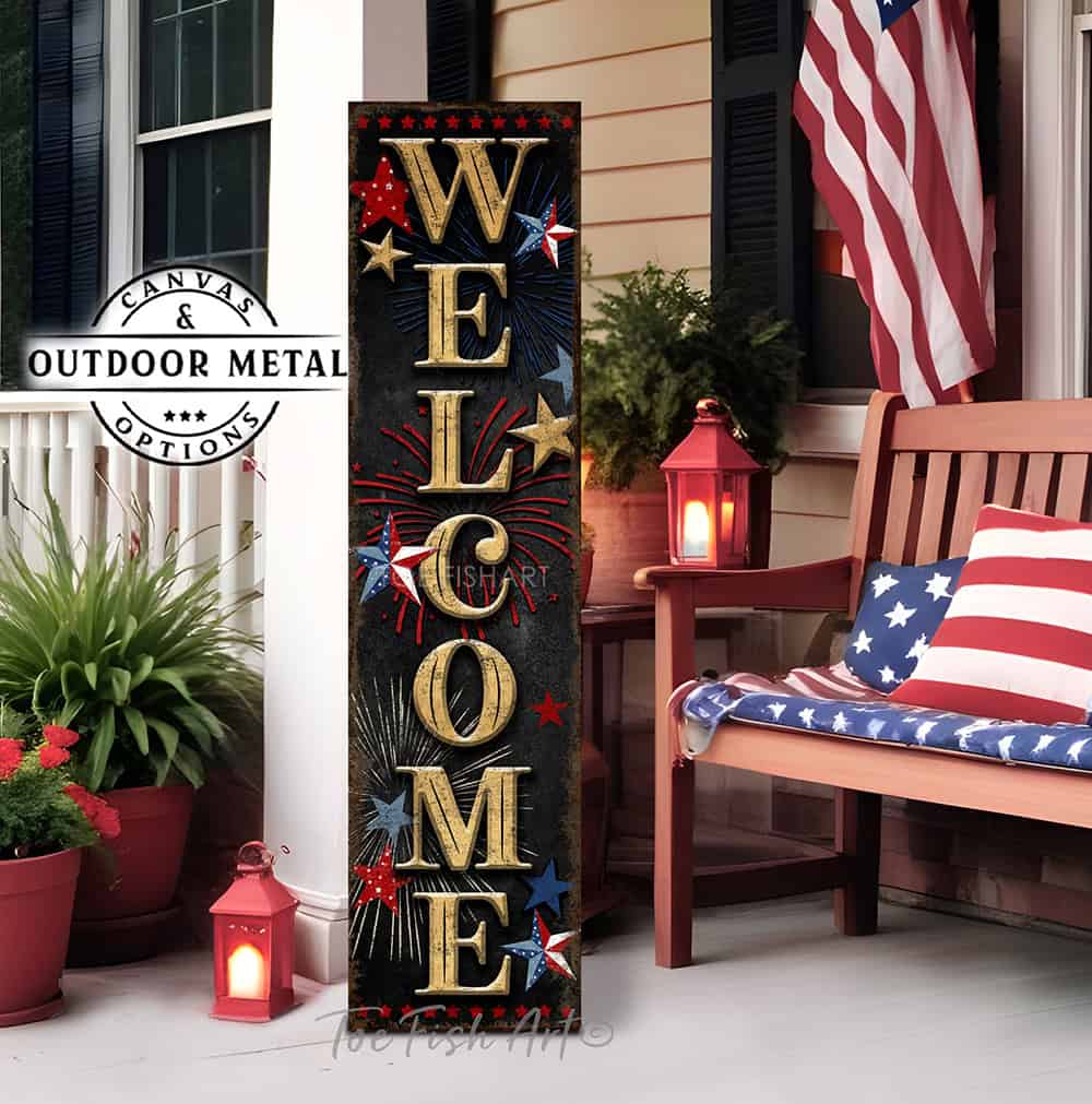Vintage-inspired farmhouse style sign. — Toe Fish Art creates quality, artisan-made wall décor with authentic, American sourced materials. Proudly Made in the USA for decades, each sign is expertly constructed with genuine craftsmanship, heritage quality, and rustic charm. Our premium, handcrafted pieces are built to last with durable materials. Custom, personalized, timeless designs for indoor and outdoor spaces. Discover American made wall art at toefishart.com — crafted to inspire, made to endure.
