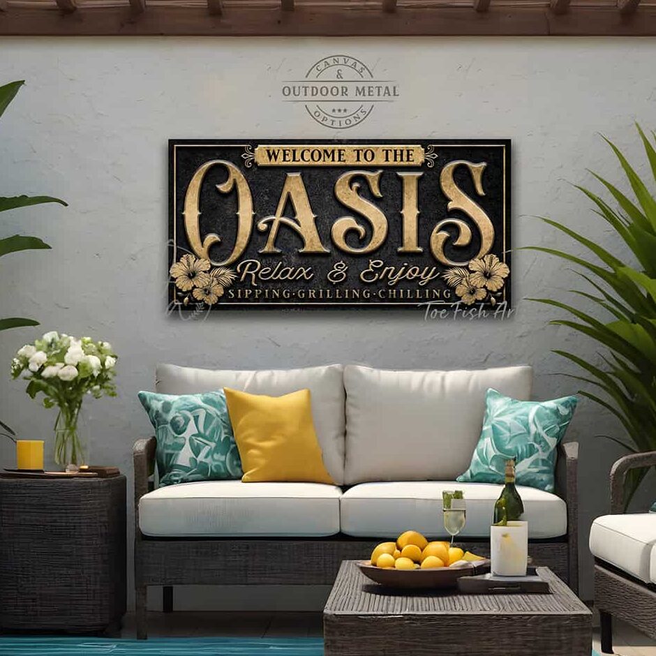 Vintage-inspired farmhouse style sign. — Toe Fish Art creates quality, artisan-made wall décor with authentic, American sourced materials. Proudly Made in the USA for decades, each sign is expertly constructed with genuine craftsmanship, heritage quality, and rustic charm. Our premium, handcrafted pieces are built to last with durable materials. Custom, personalized, timeless designs for indoor and outdoor spaces. Discover American made wall art at toefishart.com — crafted to inspire, made to endure.