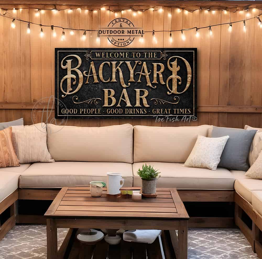 Vintage-inspired farmhouse style sign. — Toe Fish Art creates quality, artisan-made wall décor with authentic, American sourced materials. Proudly Made in the USA for decades, each sign is expertly constructed with genuine craftsmanship, heritage quality, and rustic charm. Our premium, handcrafted pieces are built to last with durable materials. Custom, personalized, timeless designs for indoor and outdoor spaces. Discover American made wall art at toefishart.com — crafted to inspire, made to endure.