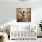 This stunning abstract angel wall art by Toe Fish Art blends contemporary design with meaningful spiritualism. Inspired by impasto-style paintings, the artwork features soft, layered textures and neutral yet bold tones. Be surrounded by decor you LOVE! Choose premium gallery-stretched canvas or elegant framed canvas. Toe Fish Art makes artisan wall art with American materials. Proudly Made in the USA, each piece is expertly constructed with genuine craftsmanship, heritage quality, and rustic charm.