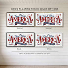 Celebrate America’s 250th anniversary with this God Bless America wall art by Toe Fish Art, a timeless tribute to faith, freedom, and patriotism in red, white, and blue, with a heartfelt message surrounded by stars and fireworks, perfect for 4th of July decor. Choose between premium framed canvas or durable outdoor metal. Toe Fish Art makes artisan wall art with American materials. Proudly Made in the USA, each piece is expertly constructed with genuine craftsmanship, heritage quality, and rustic charm.