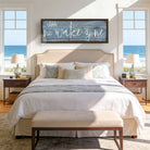 Bring laid-back lake life to your space with Toe Fish Art's "Shhh… No Wake Zone" sign. Featuring a weathered rustic blue finish, hand-lettered white typography, and the look of reclaimed wood, this timeless but trendy design adds relaxed coastal vibes. Choose between premium framed canvas or durable outdoor metal. Toe Fish Art makes artisan wall art with American materials. Proudly Made in the USA, each piece is expertly constructed with genuine craftsmanship, heritage quality, and rustic charm.