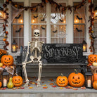Make your Halloween Bar & Lounge decor hauntingly unique with "Spookeasy Enter If You Dare" Personalized Halloween Sign custom made by Toe Fish Art. Be surrounded by decor you LOVE! Choose between premium framed canvas or durable outdoor metal. Toe Fish Art makes artisan wall art with American materials. Proudly Made in the USA, each piece is expertly constructed with genuine craftsmanship, heritage quality, and rustic charm.