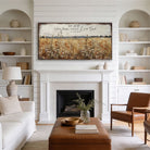 This rustic cottage wall art features lush wildflowers dancing across a vintage floral landscape, evoking warmth and natural beauty. Add optional bible verse "Be Still And Know That I Am God"—Psalm 46:10 for meaningful faith-based decor. Be surrounded by decor you LOVE! Choose premium framed canvas or durable outdoor metal. Toe Fish Art makes artisan wall art with American materials. Proudly Made in the USA, each piece is expertly constructed with genuine craftsmanship, heritage quality, and rustic charm.
